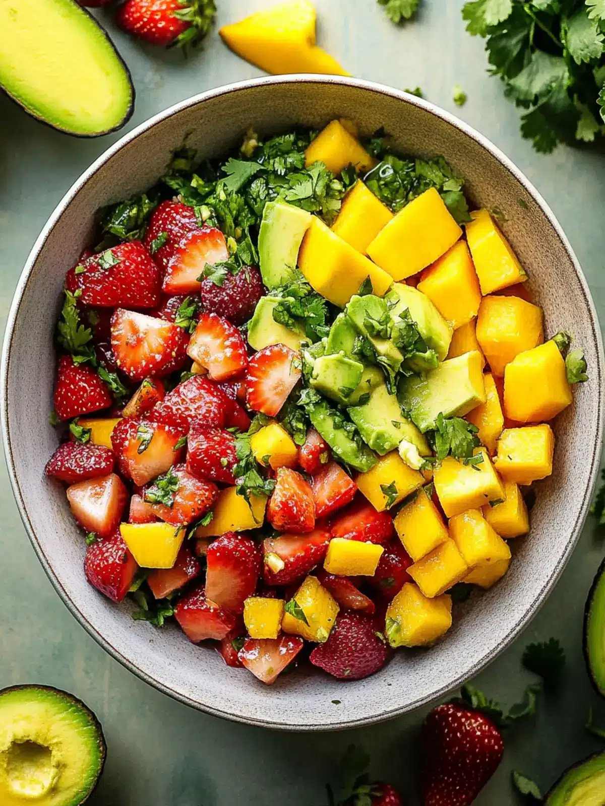 Delicious Avocado Strawberry Mango Salsa for Vibrant Dips 2 Avocado Strawberry Mango Salsa