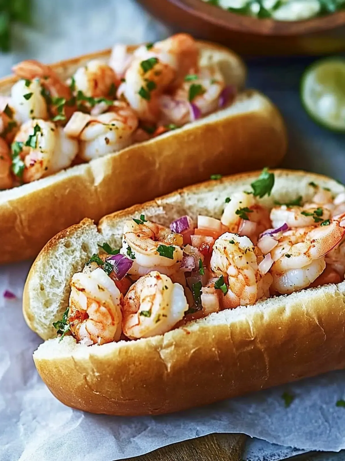 Savory East Coast Shrimp Rolls: A Taste of Summer Bliss 2 East Coast Shrimp Rolls
