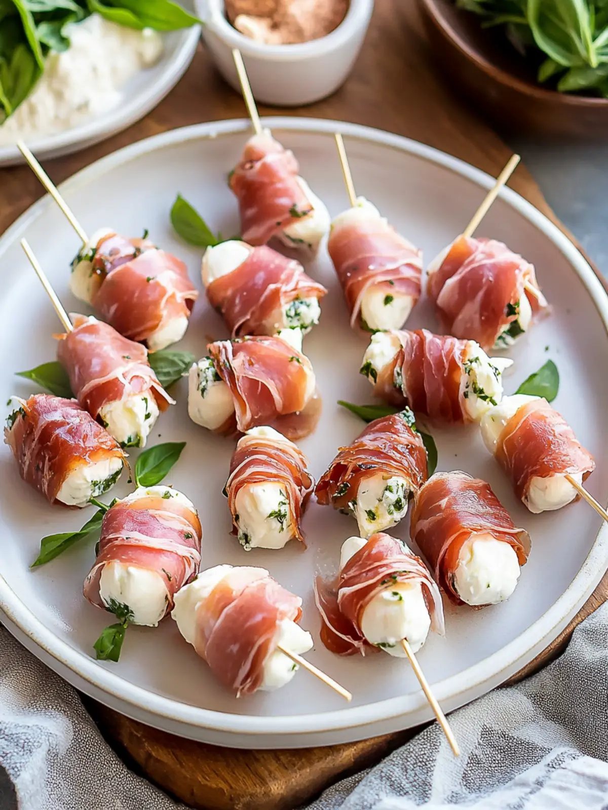 Savoring Prosciutto Wrapped Mozzarella Bites for Guilt-Free Snacking 3 Prosciutto Wrapped Mozzarella Bites