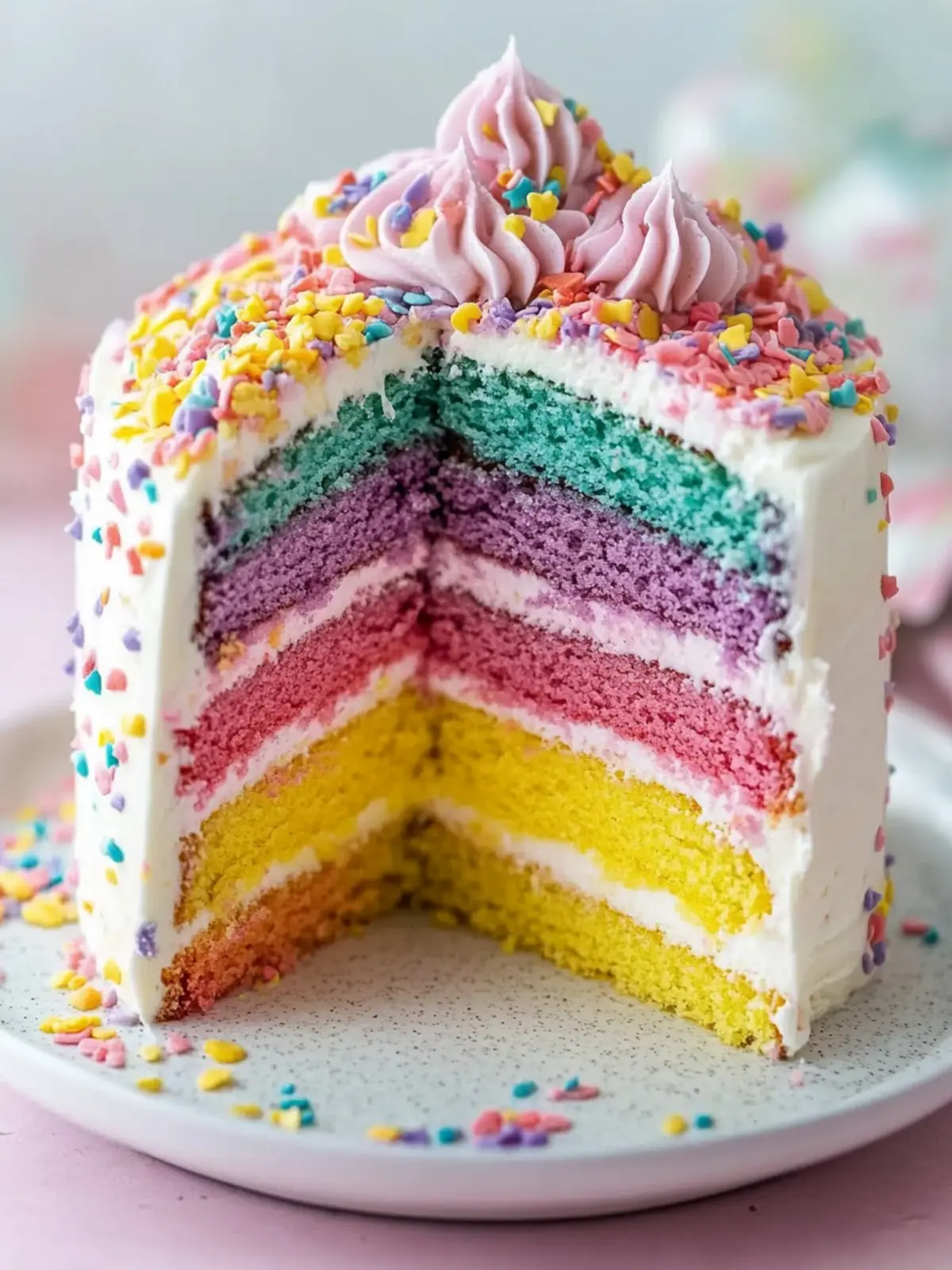 Create Magical Moments with Pastel Rainbow Cake Bliss 5 Pastel Rainbow Cake
