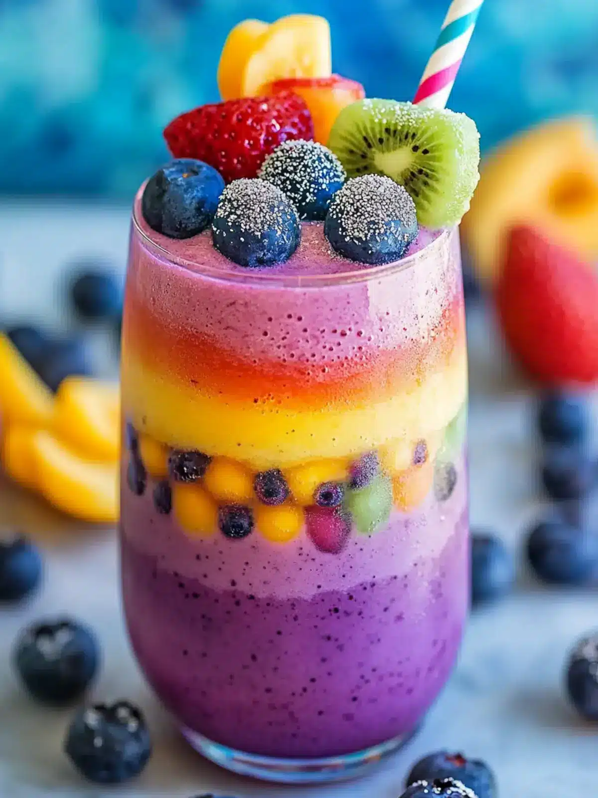 Vibrant Rainbow Smoothie for a Healthy, Guilt-Free Treat 4 Rainbow Smoothie