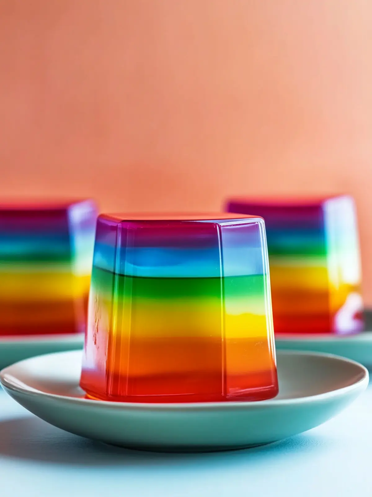 Delightful Layered Rainbow Jello: Easy Nostalgic Treat 2 Layered Rainbow Jello