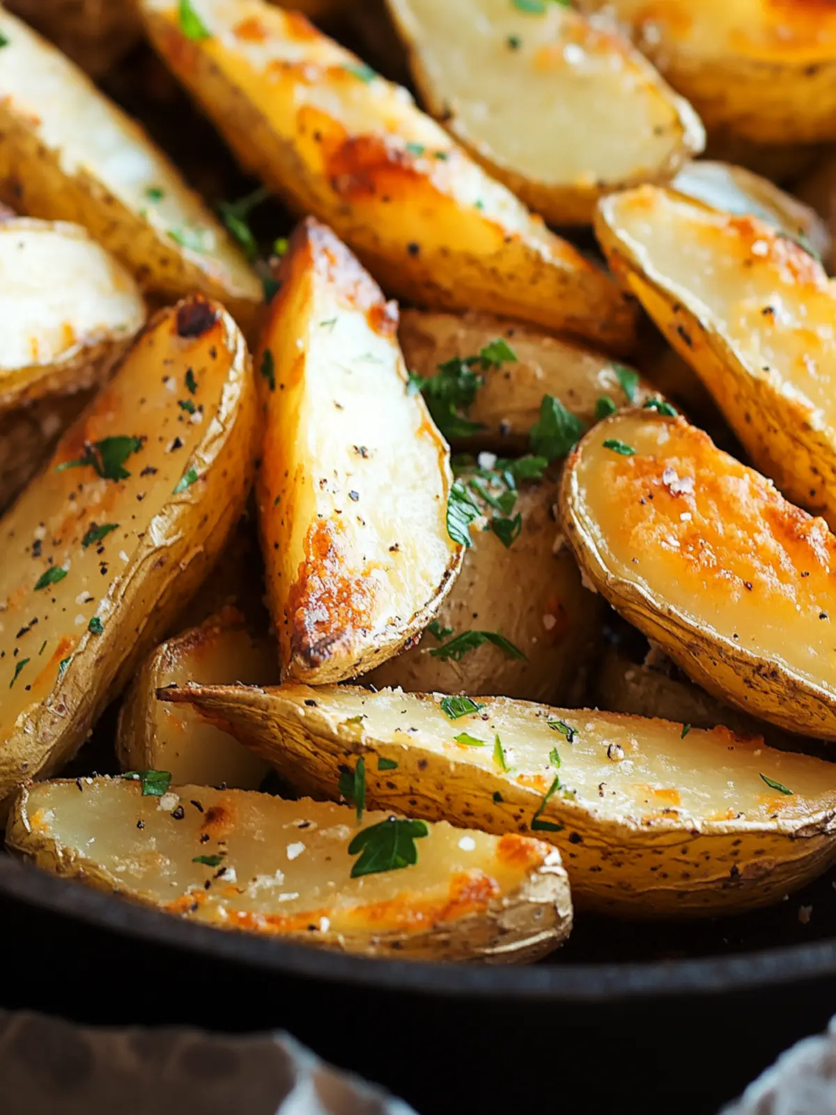 Crispy Oven-Baked Potato Wedges with Parmesan Bliss 2 Oven-Baked Potato Wedges