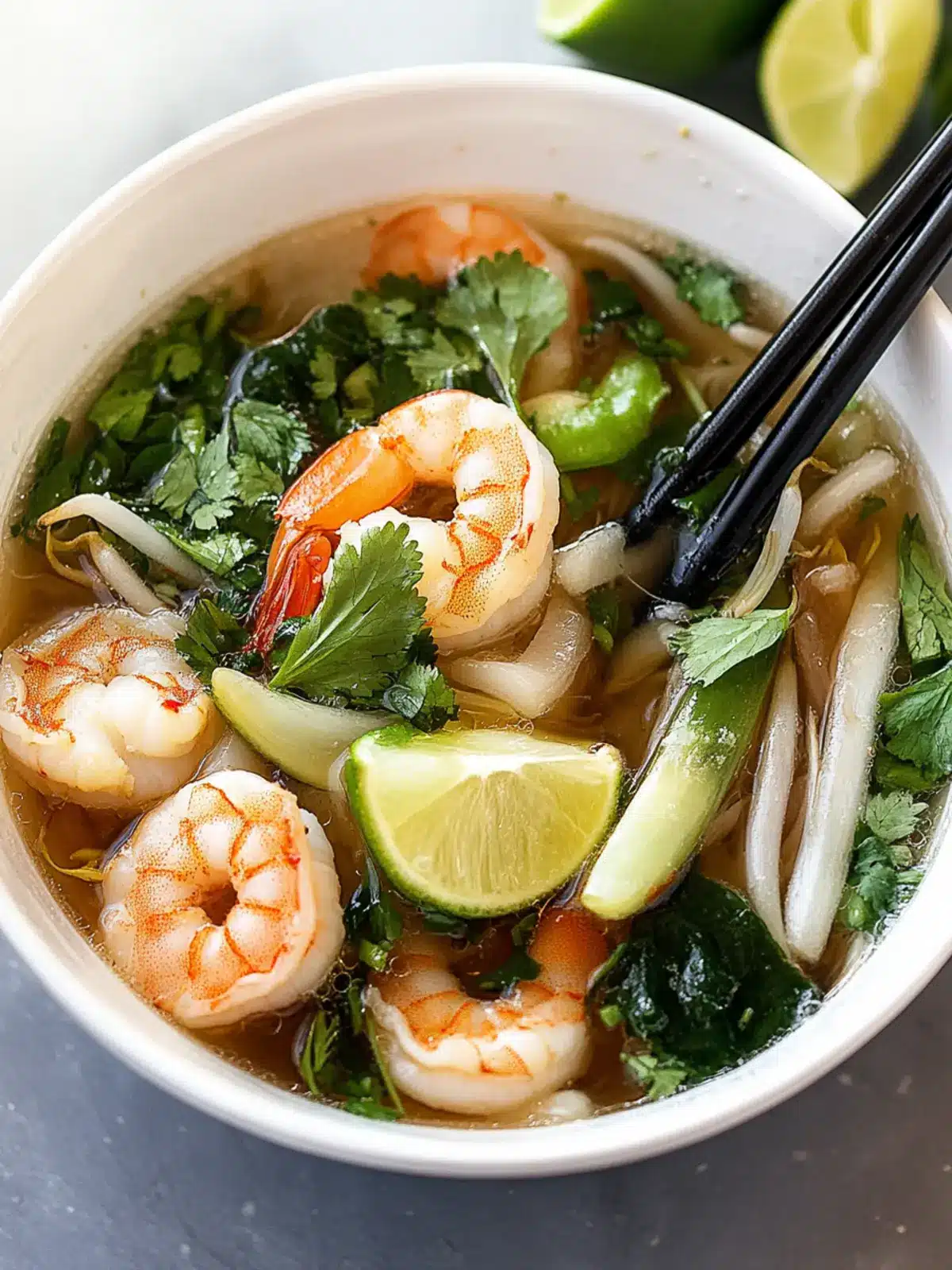 30-Minute Shrimp Pho: Comforting Bowl of Homemade Goodness 5 Shrimp Pho