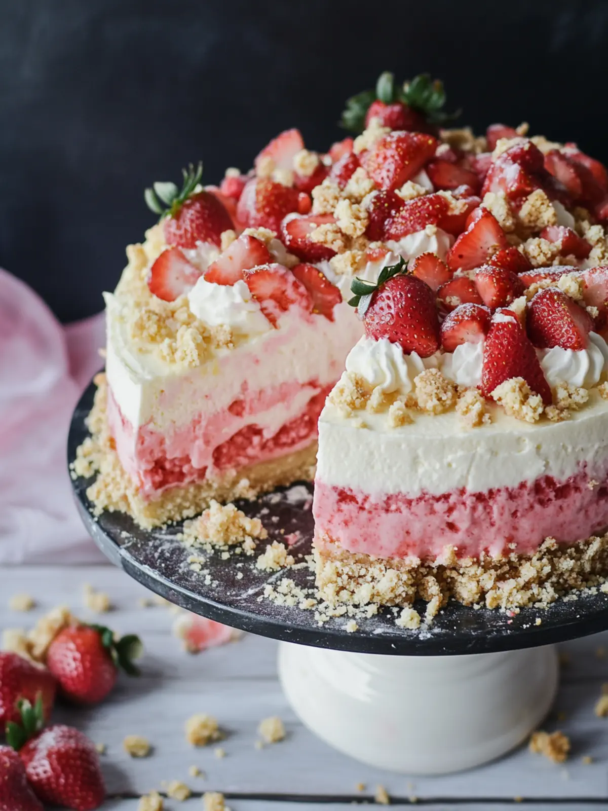 Irresistible Strawberry Crunch Cheesecake That's No-Bake Magic 5 Strawberry Crunch Cheesecake