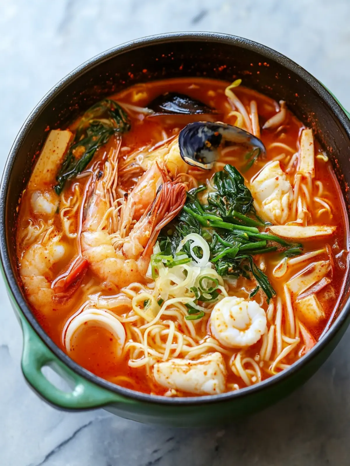 Spice Up Dinner with Jjamppong Korean Seafood Noodle Soup 5 Jjamppong (Korean Seafood Noodle Soup)