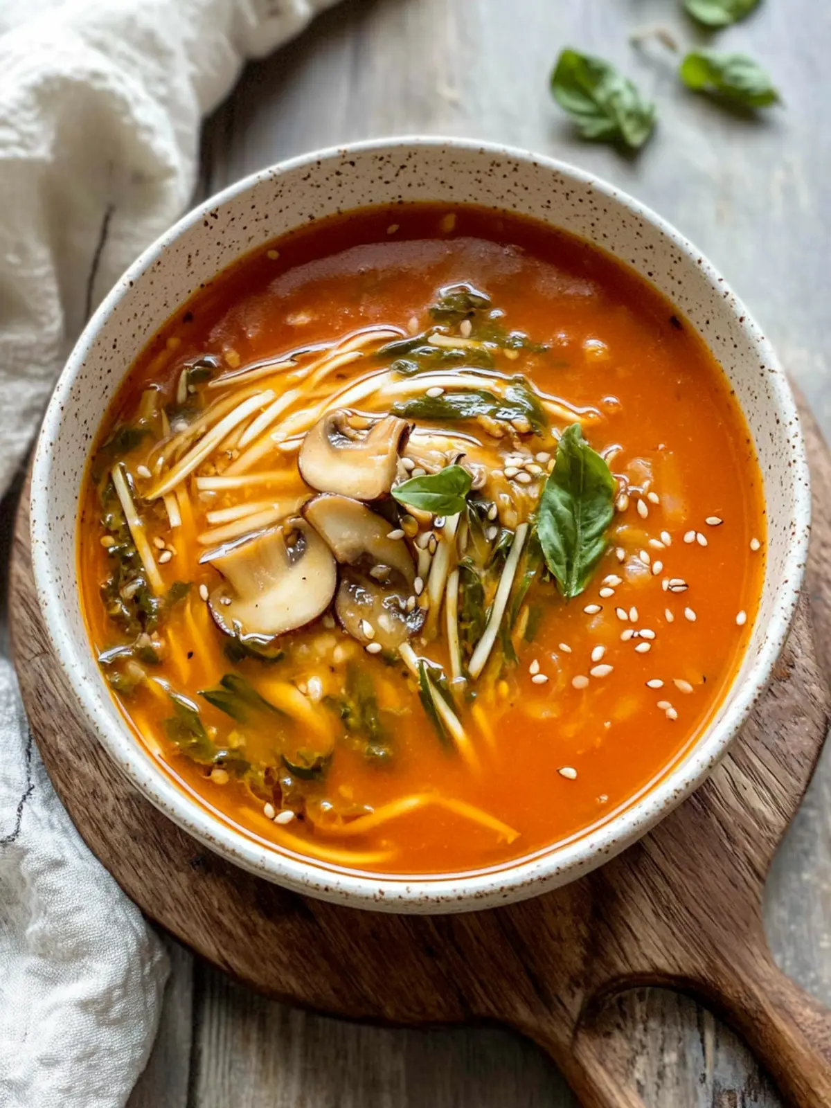 Tomato Enoki Mushroom Soup for Ultimate Comfort in a Bowl 5 Tomato Enoki Mushroom Soup