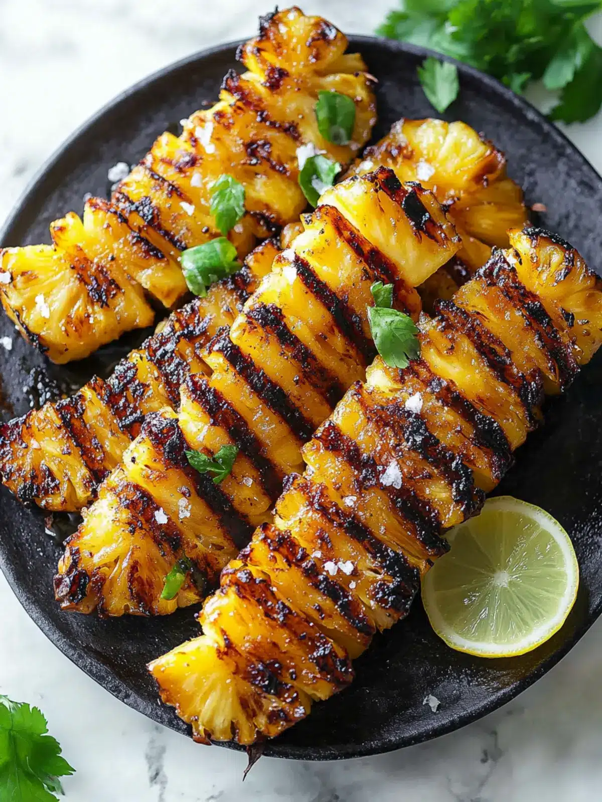 Grilled Pineapple Heaven: Sweet Cinnamon Bliss in Minutes 2 Grilled Pineapple