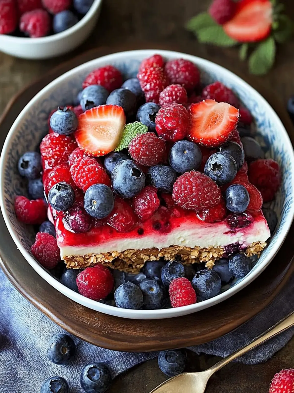 Red White & Blue Mixed Berry Yum Yum: No-Bake Summer Bliss 2 Red White & Blue Mixed Berry Yum Yum