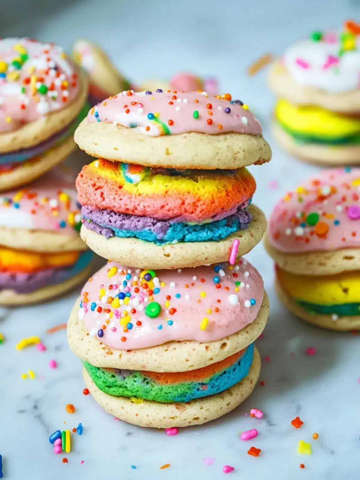 Rainbow Whoopie Pies: Celebrate with Colorful Festive Treats! 5 Rainbow Whoopie Pies