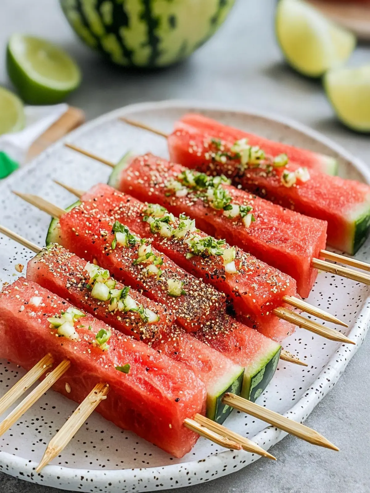 Savor Summer with Watermelon Tajin Skewers Magic 5 Watermelon Tajin Skewers