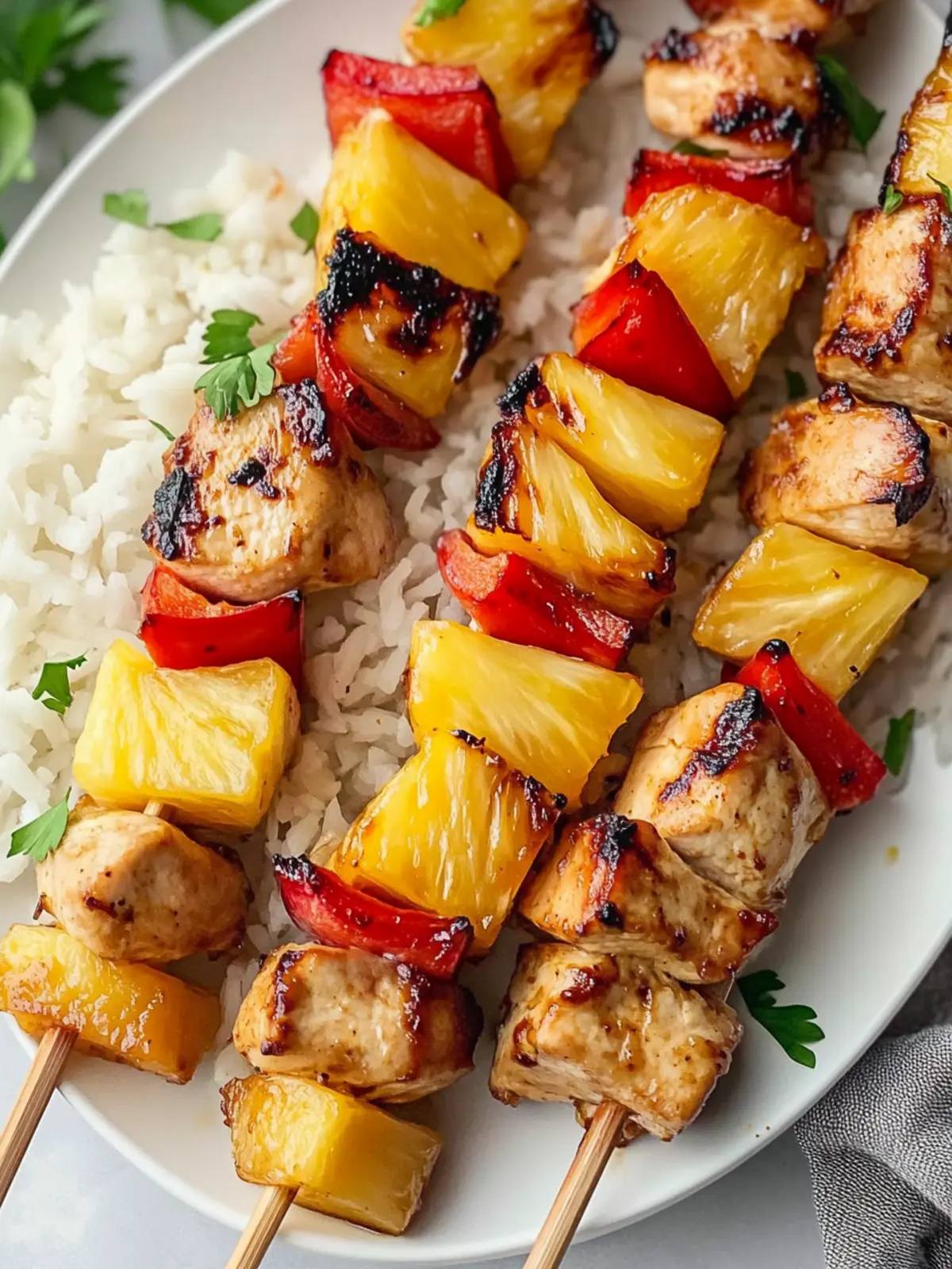 Sweet and Savory Baked Pineapple Chicken Kabobs Delight 3 Baked Pineapple Chicken Kabobs
