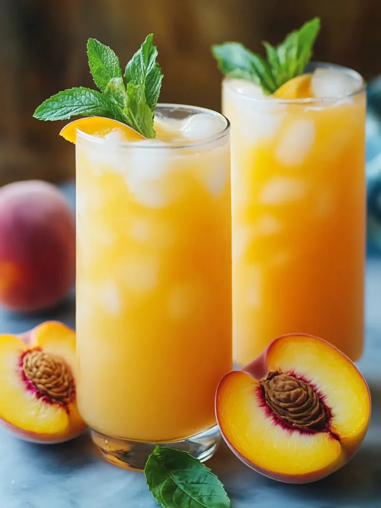 Tart Peach Lemonade
