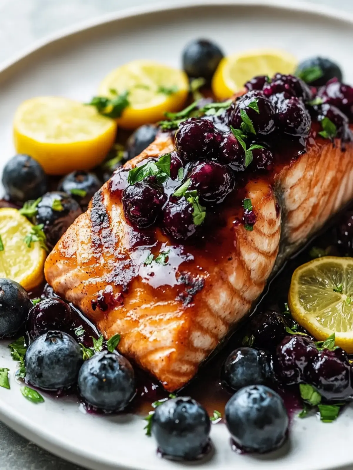 Blueberry Glazed Salmon: A Quick Weeknight Delight 4 Blueberry Glazed Salmon