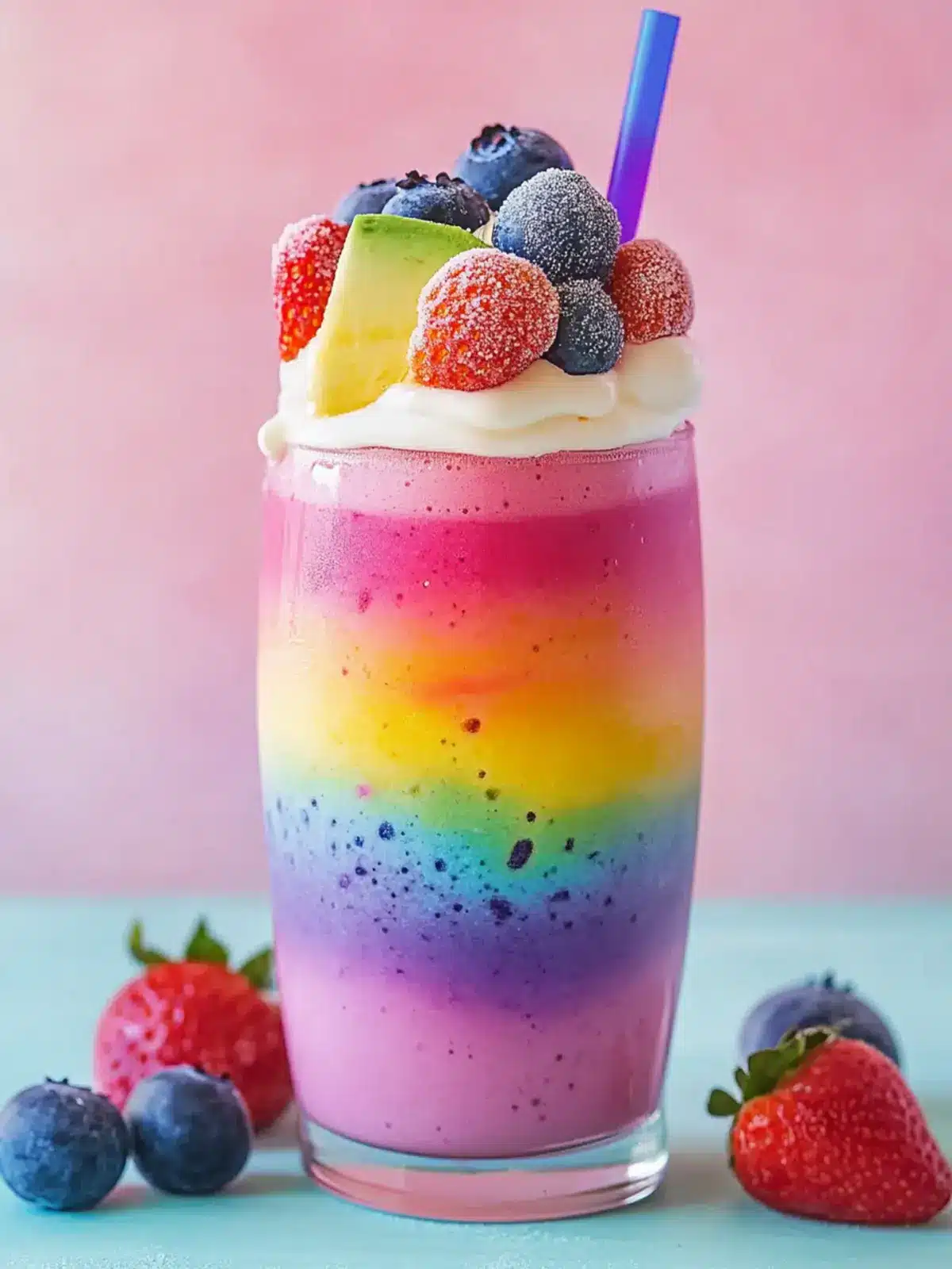 Vibrant Rainbow Smoothie for a Healthy, Guilt-Free Treat 3 Rainbow Smoothie