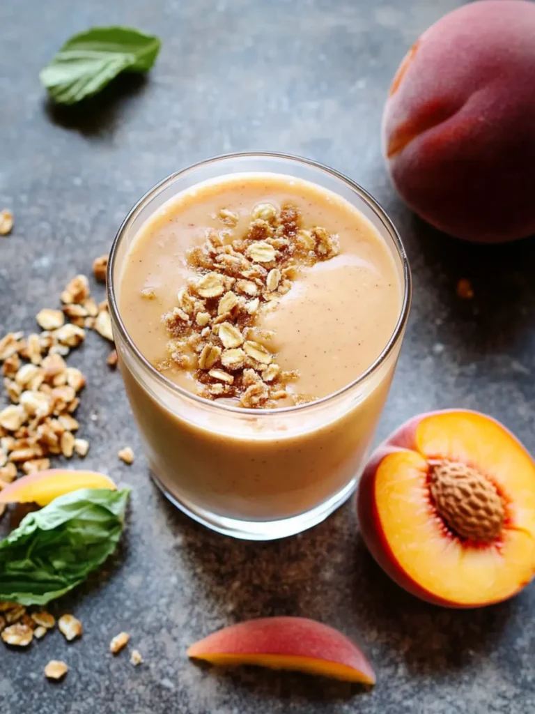 peach crisp smoothie