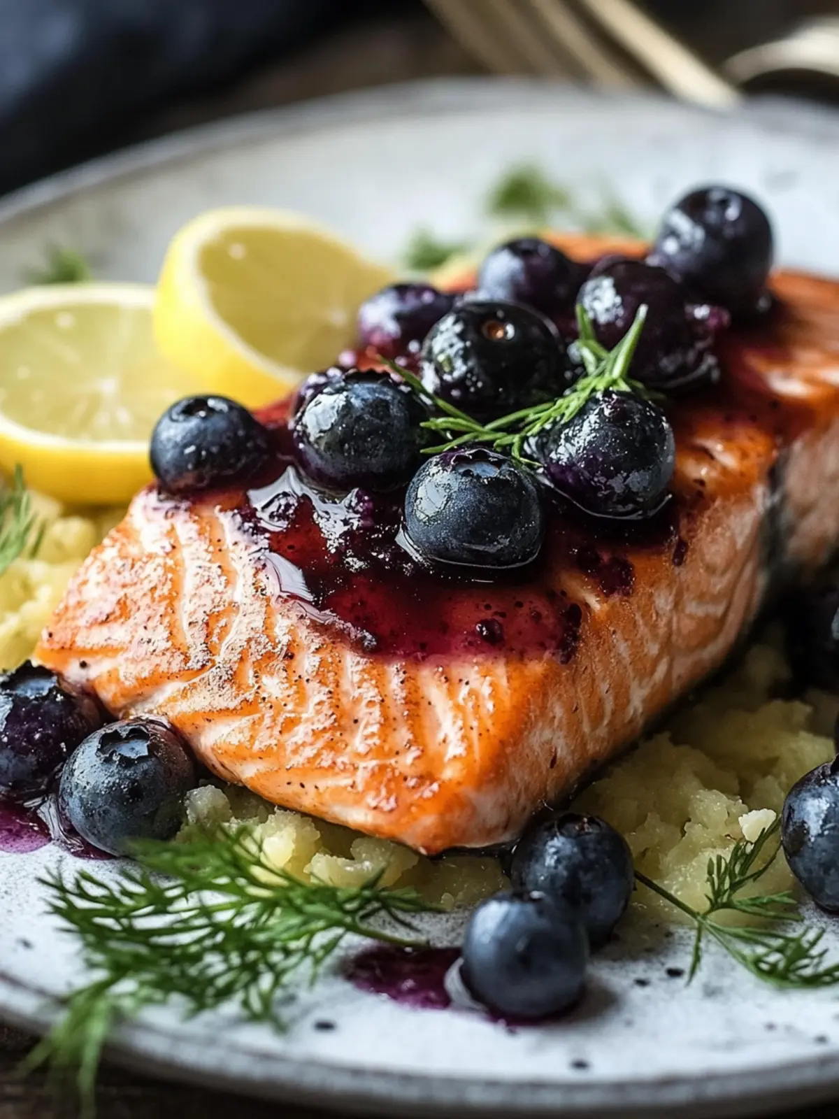 Blueberry Glazed Salmon: A Quick Weeknight Delight 2 Blueberry Glazed Salmon