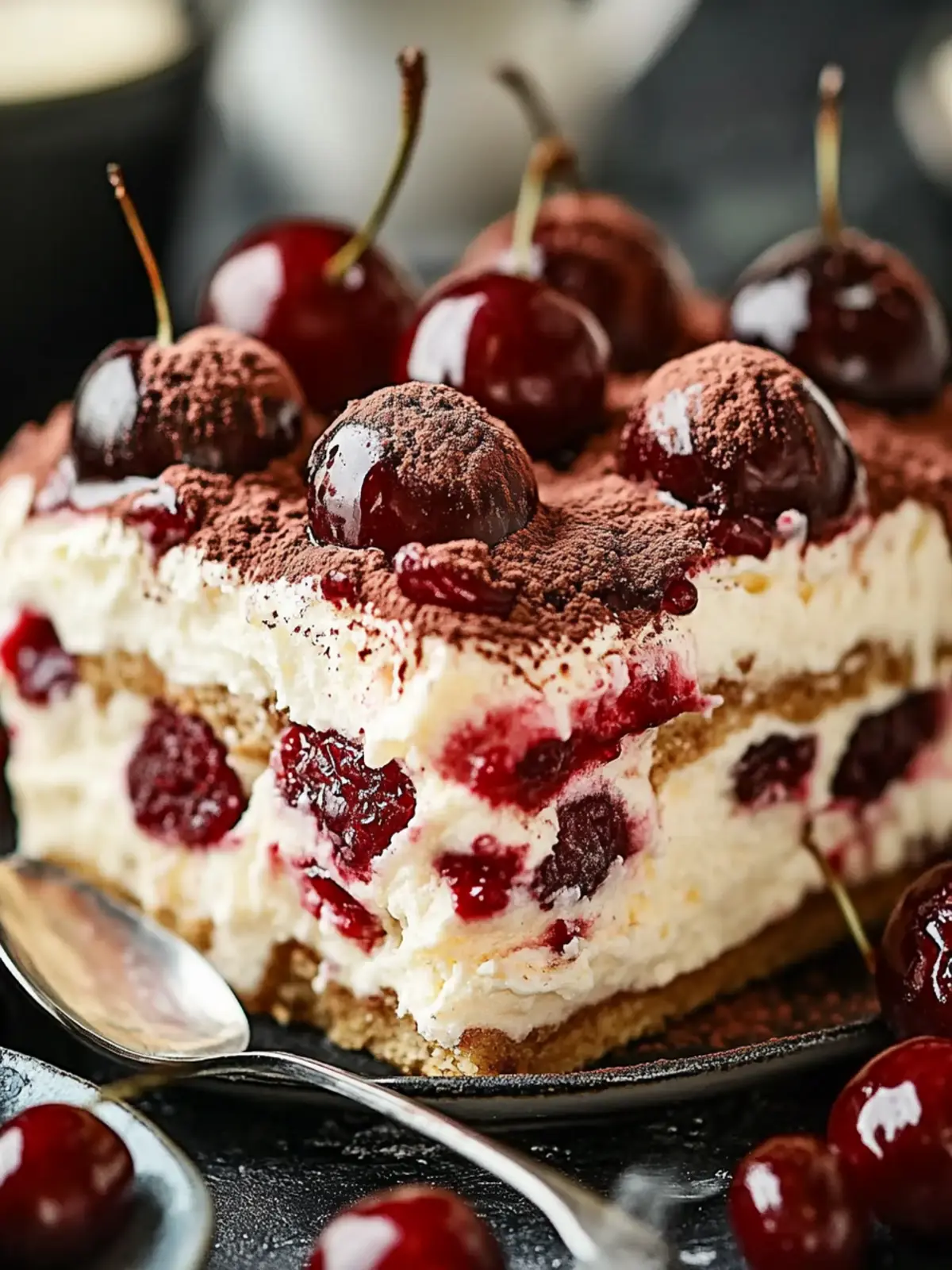 Cherry Amaretto Tiramisu: A Fruity Twist on a Classic Delight 3 Cherry Amaretto Tiramisu