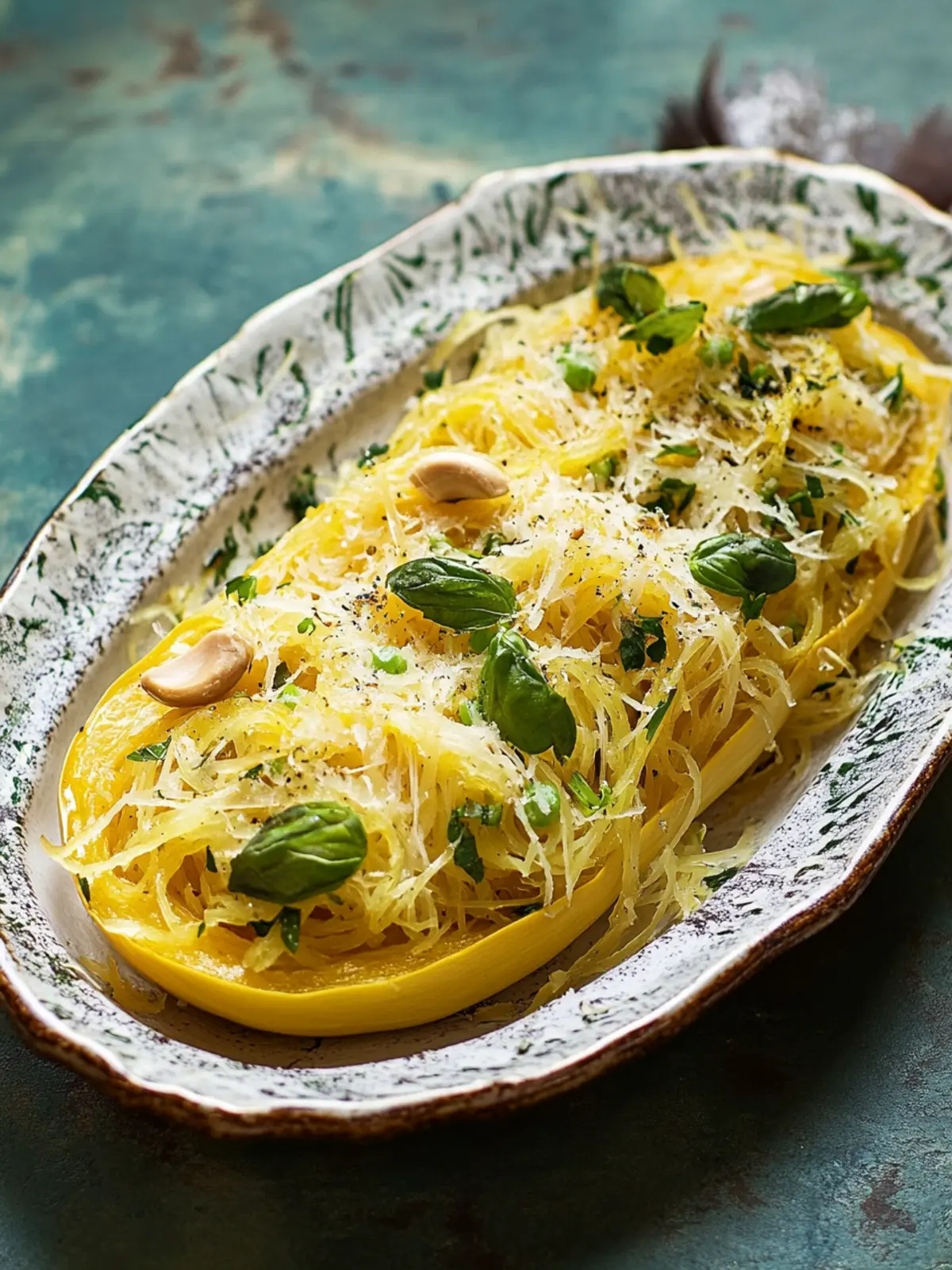 Spaghetti Squash Delight with Asparagus and Creamy Ricotta 4 Spaghetti Squash