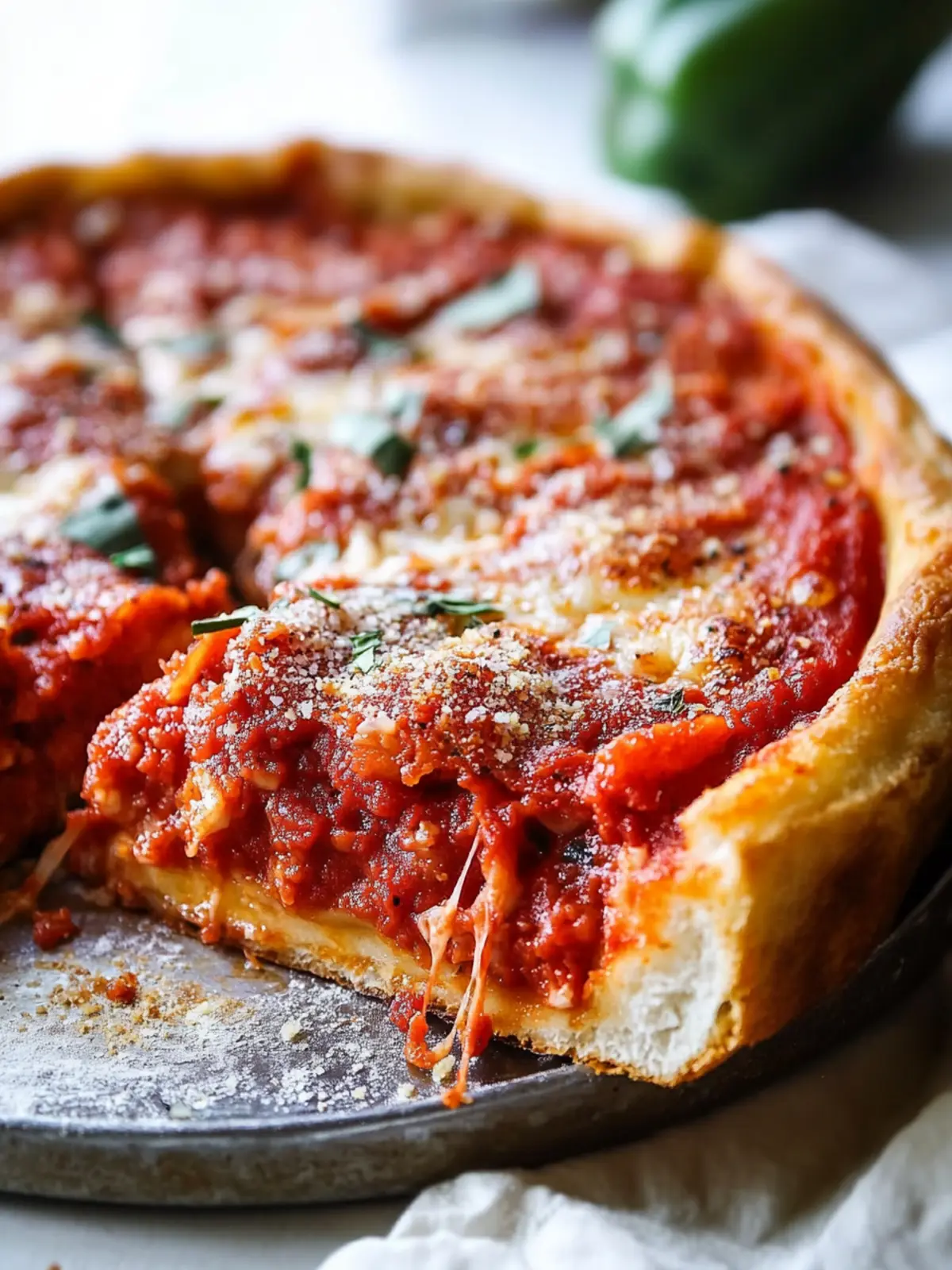 Savor Chicago-Style Deep Dish Pizza Like a Pro at Home 2 Chicago-Style Deep Dish Pizza