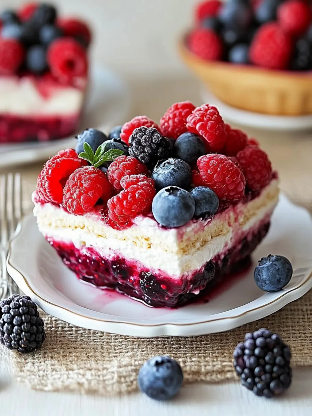 Red White & Blue Mixed Berry Yum Yum: No-Bake Summer Bliss 5 Red White & Blue Mixed Berry Yum Yum