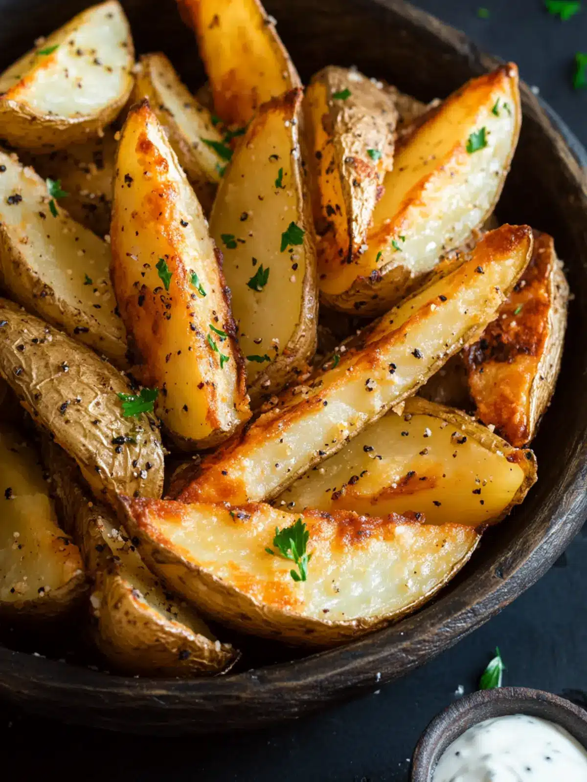 Crispy Oven-Baked Potato Wedges with Parmesan Bliss 5 Oven-Baked Potato Wedges