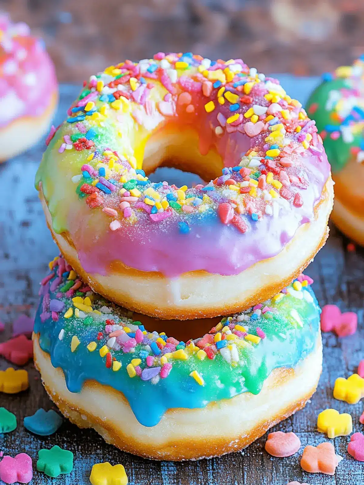 Delicious Rainbow Donuts That Will Brighten Your Day 4 Rainbow Donuts