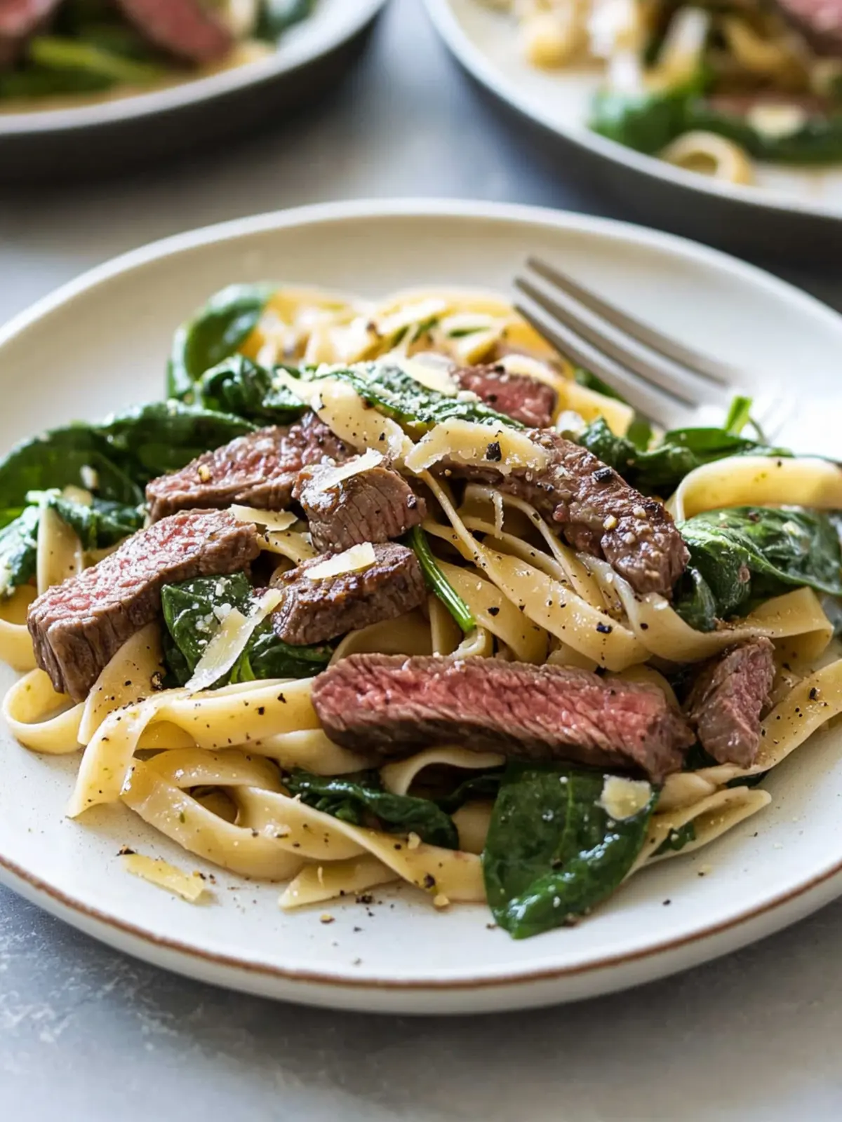 Steak and Spinach Pasta Salad: A Flavorful Homemade Delight 3 Pasta with Steak and Spinach