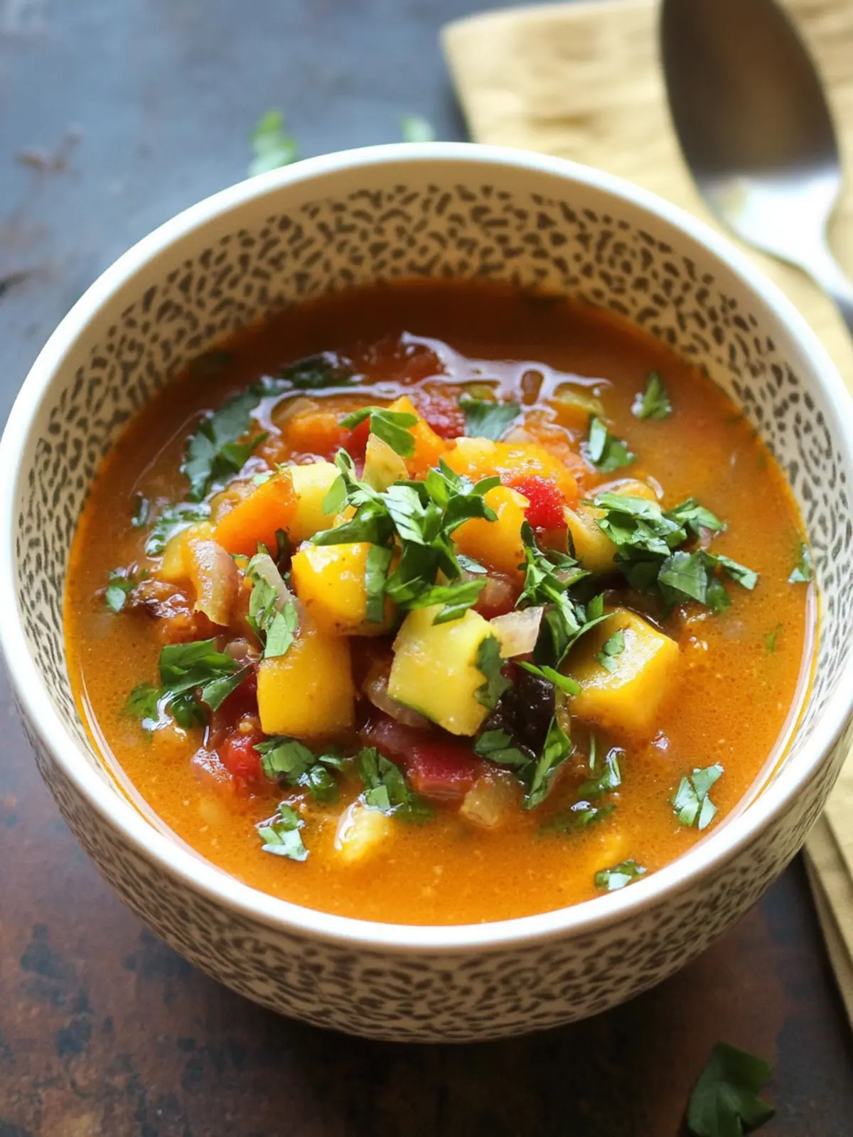 Savory Moroccan-Spiced Vegetable Soup for Comforting Nights 3 Moroccan-Spiced Vegetable Soup