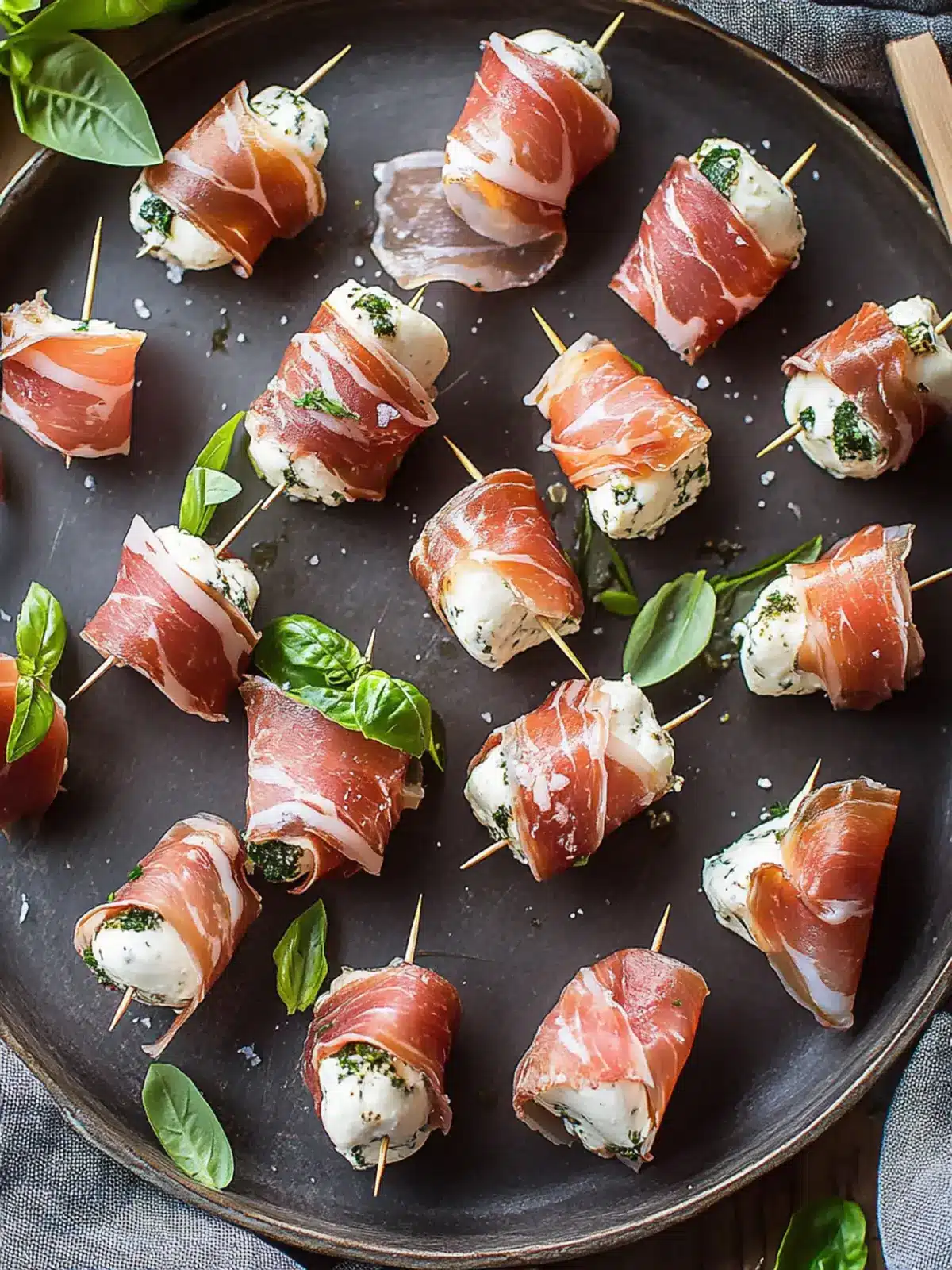 Savoring Prosciutto Wrapped Mozzarella Bites for Guilt-Free Snacking 2 Prosciutto Wrapped Mozzarella Bites