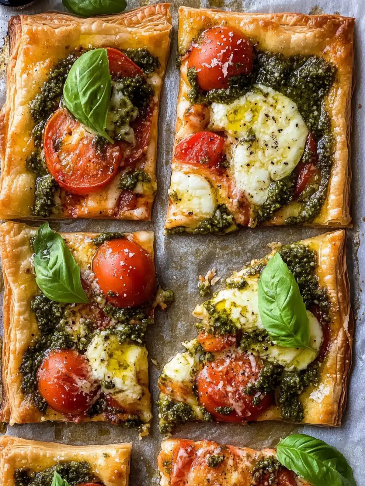Pesto Caprese Puff Pastry Pizza for Effortless Gourmet Nights 5 Pesto Caprese Puff Pastry Pizza