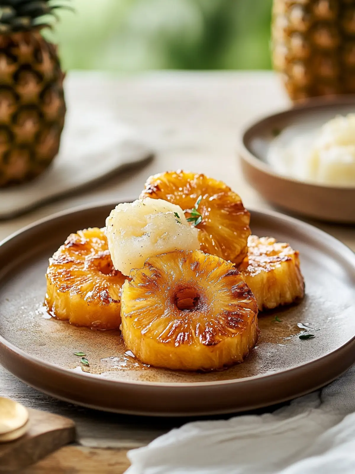 Rum Soaked Fried Pineapple: A Quick Tropical Delight! 4 Rum Soaked Fried Pineapple