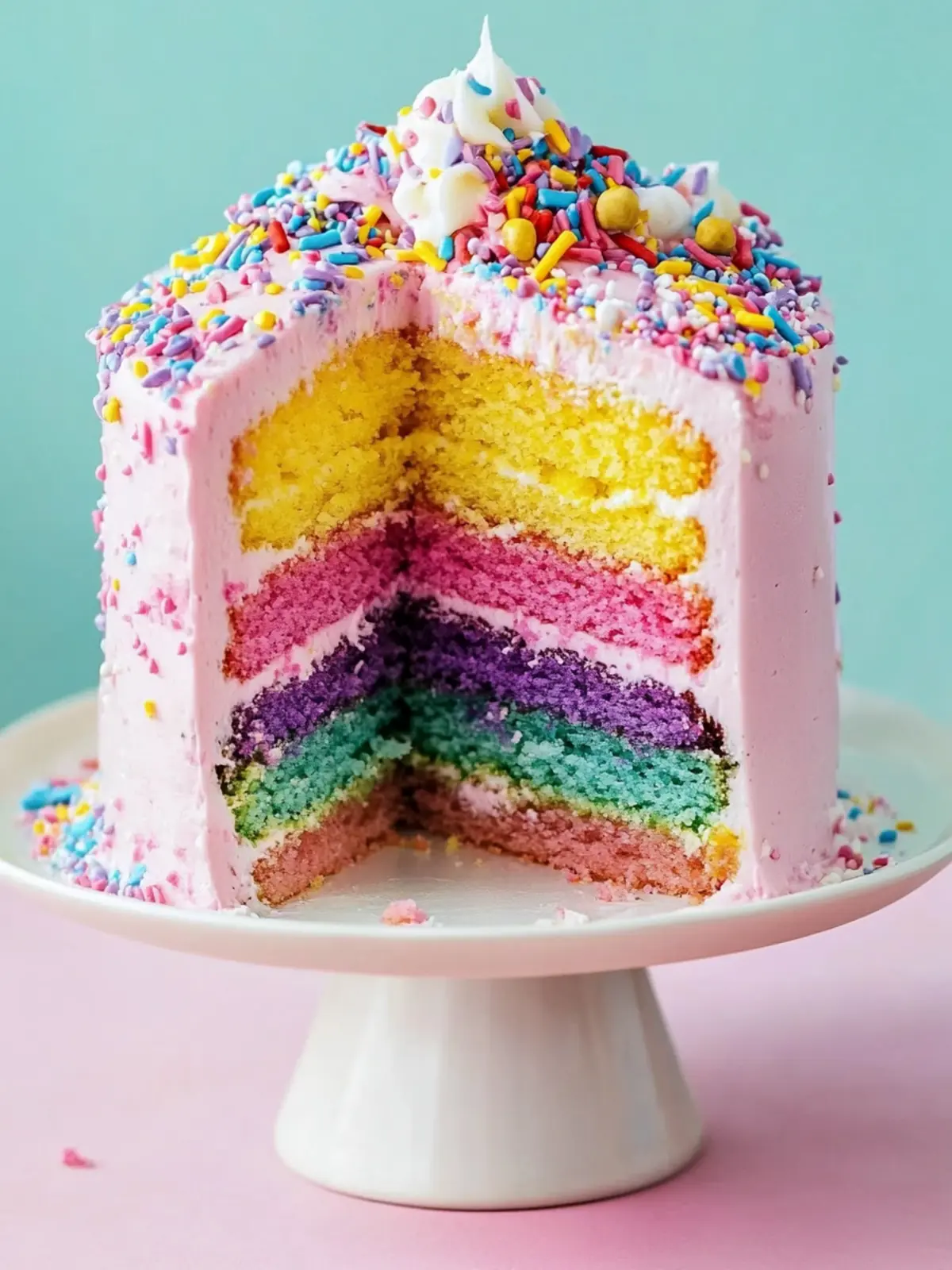 Create Magical Moments with Pastel Rainbow Cake Bliss 3 Pastel Rainbow Cake
