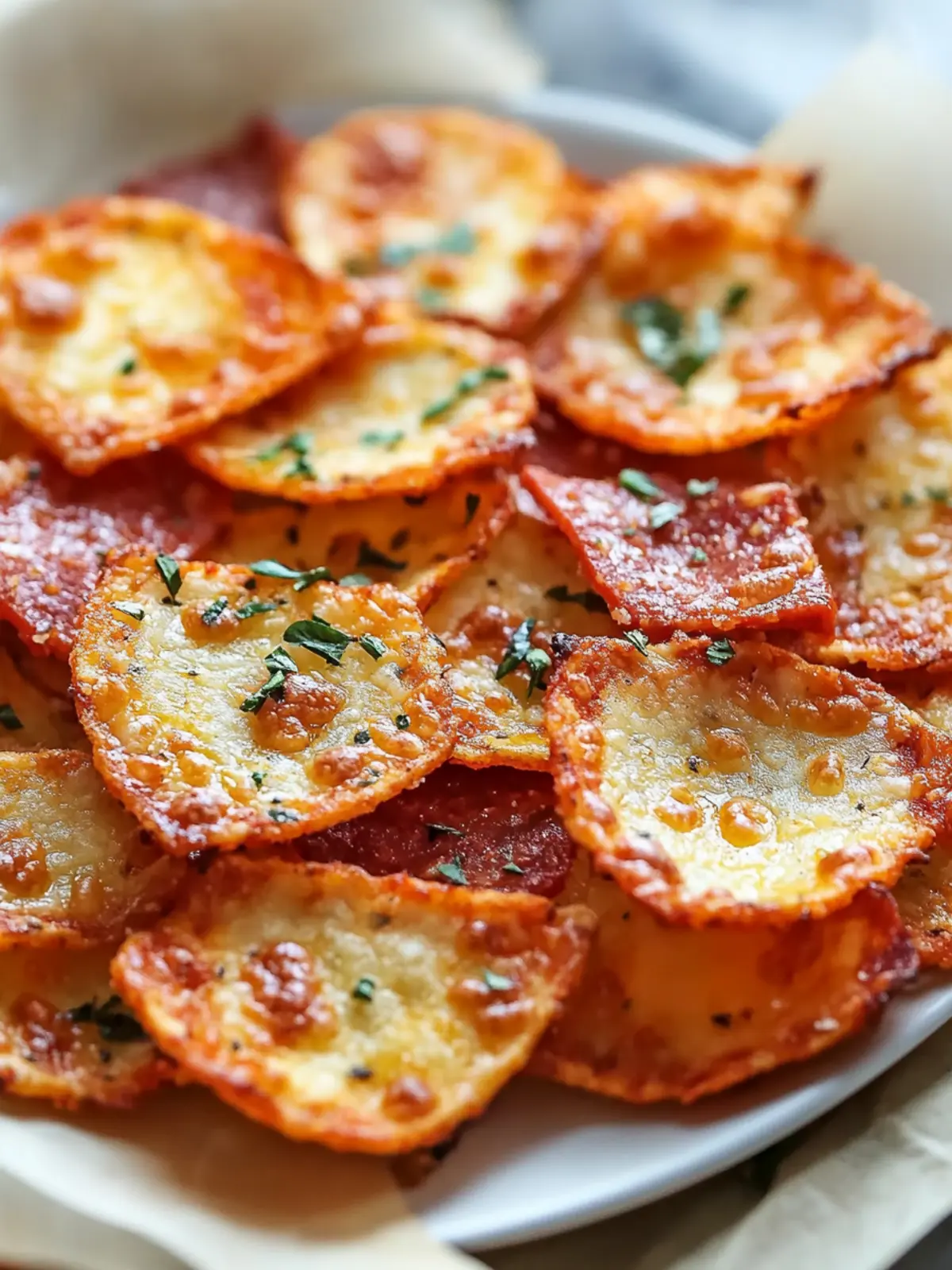 2 Ingredient Pizza Chips: Quick & Delicious Snack Bliss 4 2 Ingredient Pizza Chips