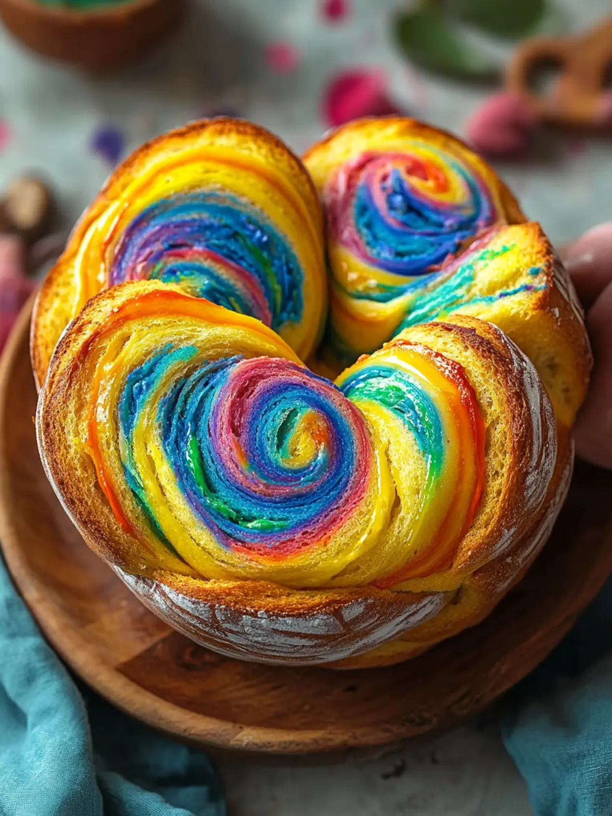 Whip Up Colorful Swirl Bread That Brightens Any Meal 5 Colorful Swirl Bread