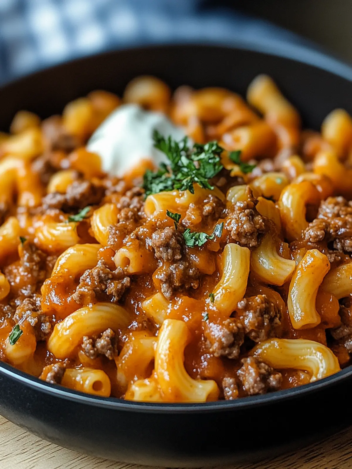 Easy One Pot Beefaroni: Comfort Food with a Twist! 2 One Pot Beefaroni