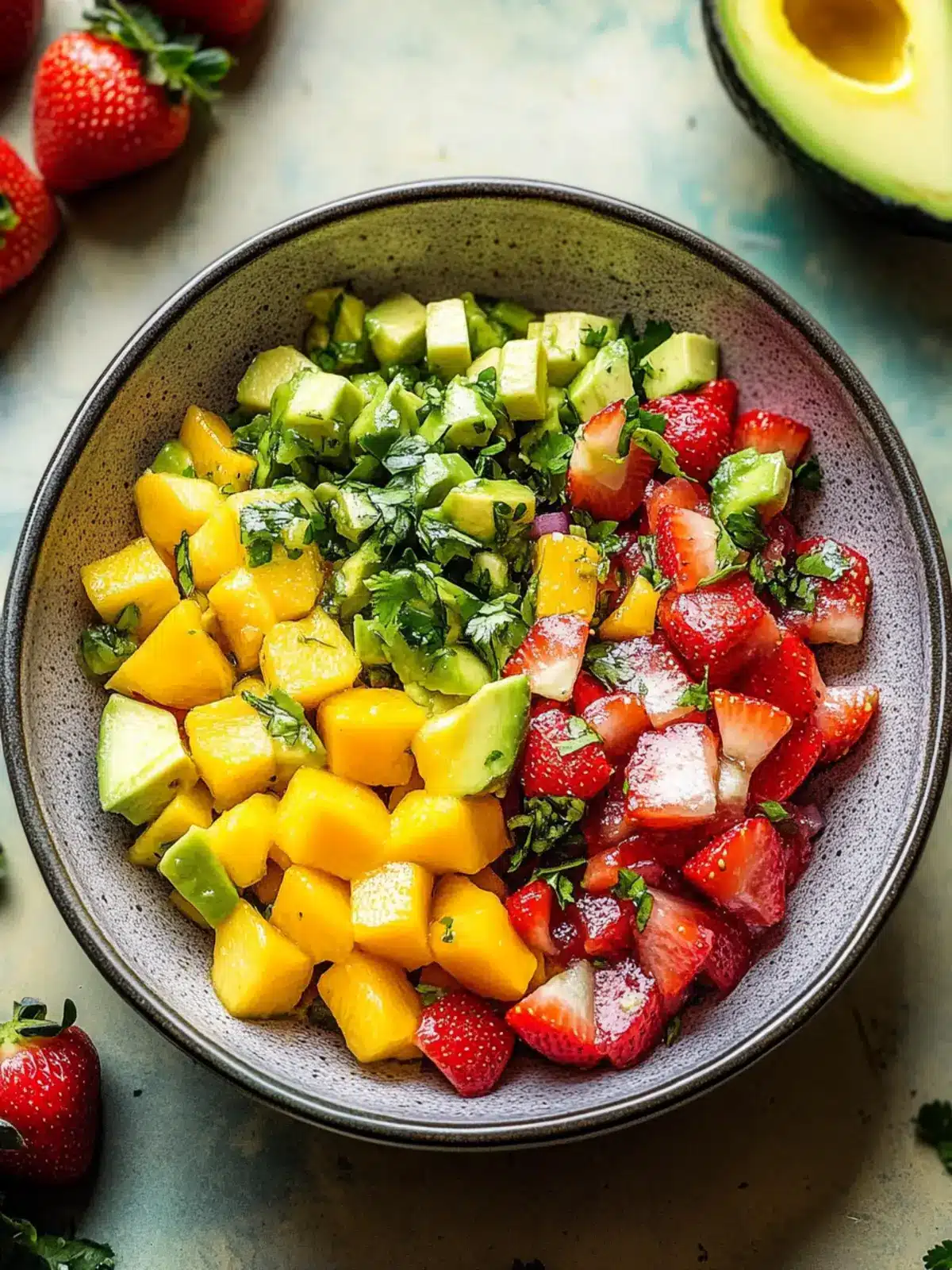 Delicious Avocado Strawberry Mango Salsa for Vibrant Dips 4 Avocado Strawberry Mango Salsa