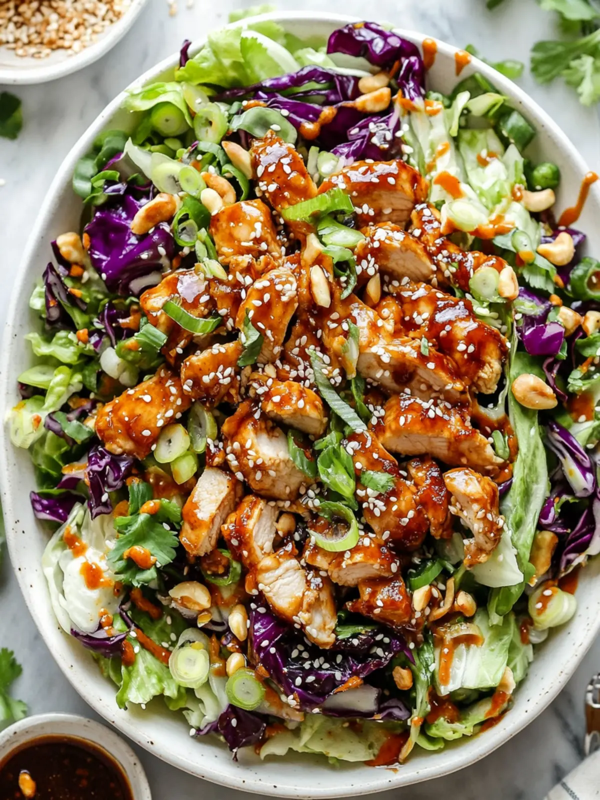 Savory Sesame Chicken Cabbage Crunch Salad to Thrill Your Tastebuds 3 Sesame Chicken Cabbage Crunch Salad