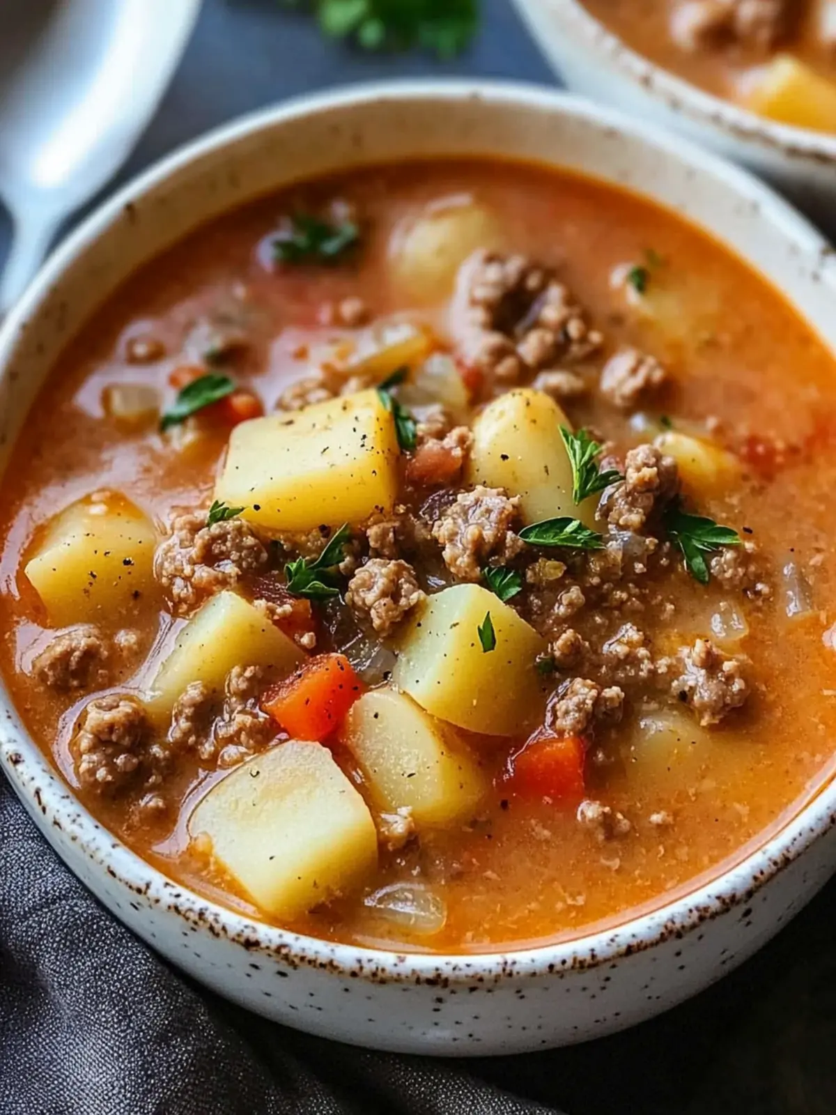 Crock Pot Hamburger Potato Soup: Easy Comfort Food Delight 2 Crock Pot Hamburger Potato Soup