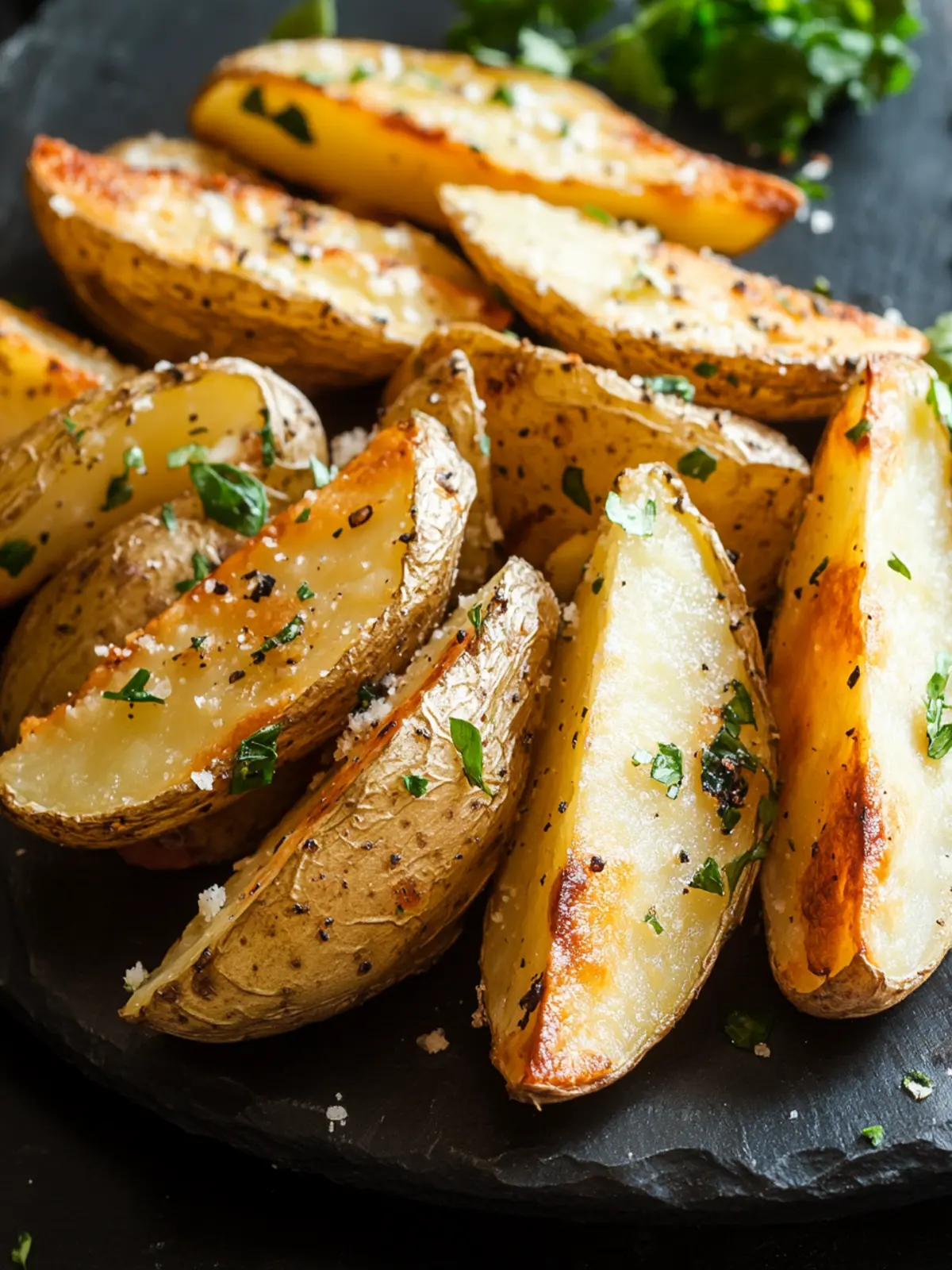 Crispy Oven-Baked Potato Wedges with Parmesan Bliss 3 Oven-Baked Potato Wedges