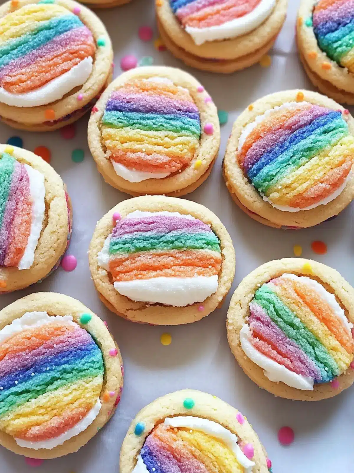 Colorful Rainbow Cookie Sandwiches That Wow Every Celebration 4 Rainbow Cookie Sandwiches