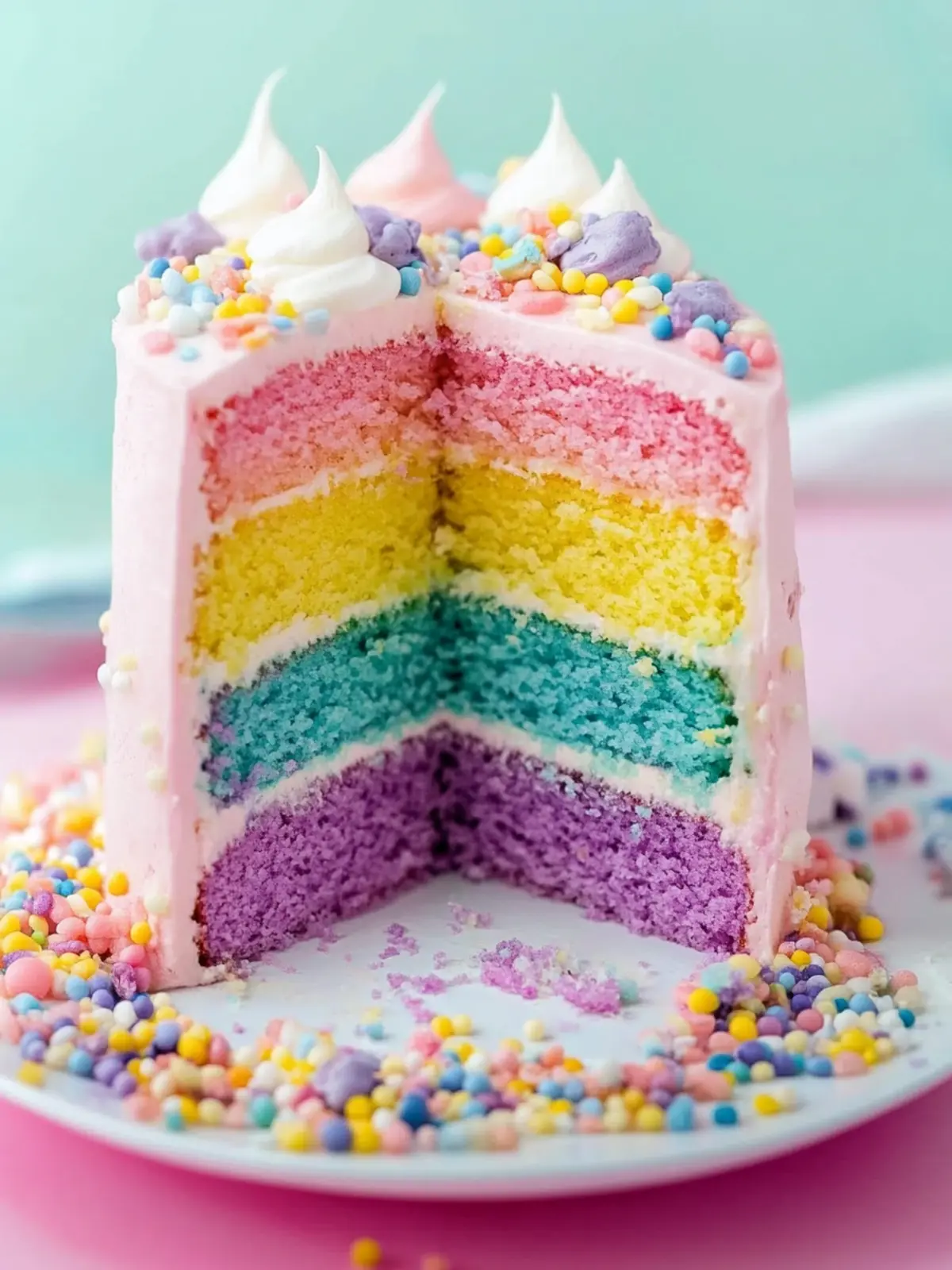 Create Magical Moments with Pastel Rainbow Cake Bliss 2 Pastel Rainbow Cake