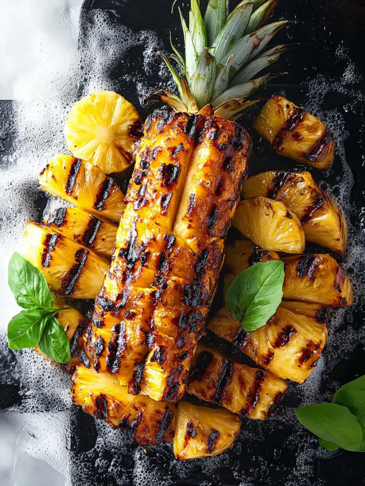 Grilled Pineapple Heaven: Sweet Cinnamon Bliss in Minutes 3 Grilled Pineapple