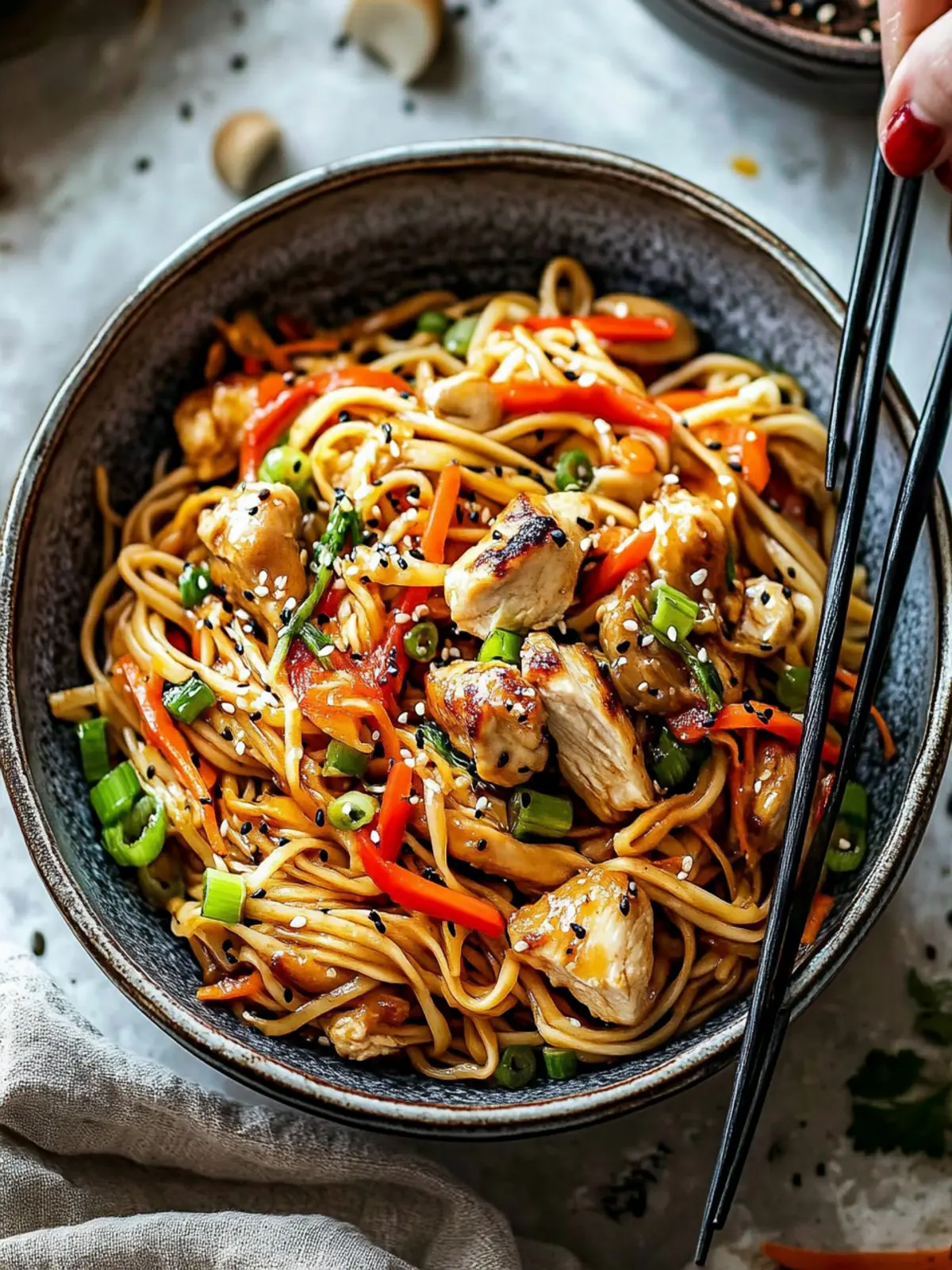 Savory Yakisoba Chicken Stir-Fry for a Flavorful Feast 5 Yakisoba Chicken