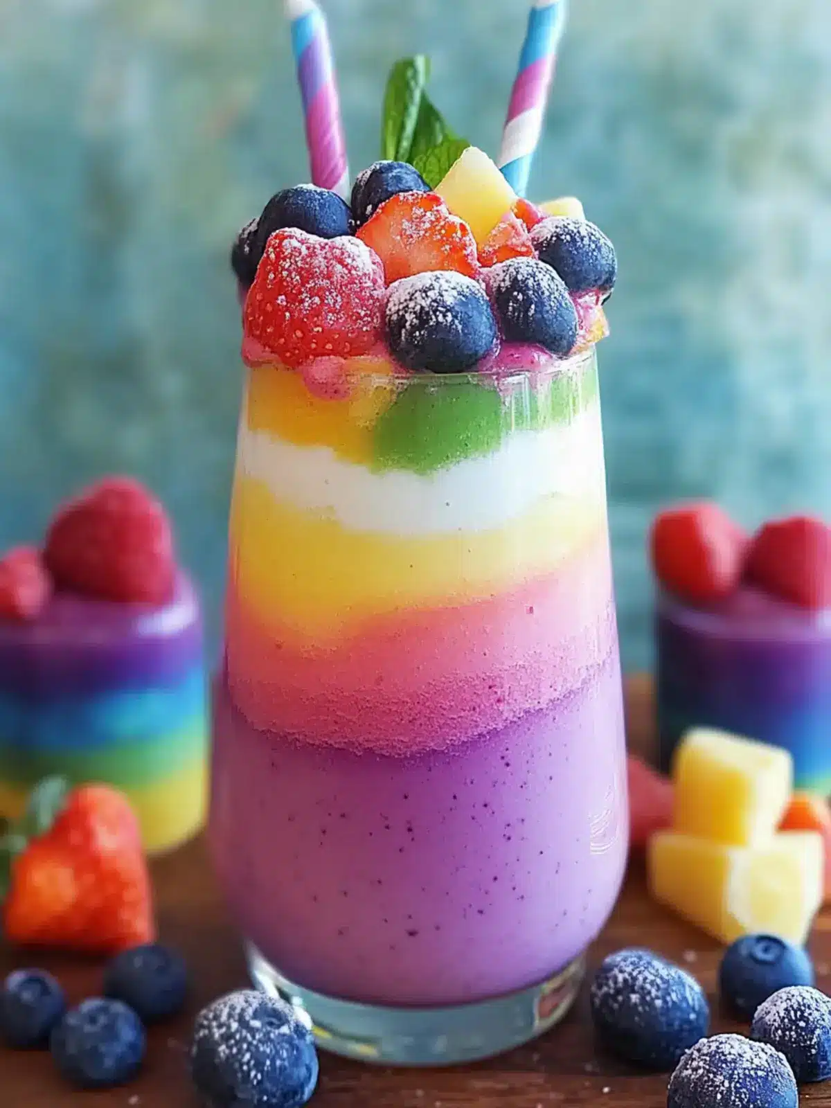Vibrant Rainbow Smoothie for a Healthy, Guilt-Free Treat 5 Rainbow Smoothie