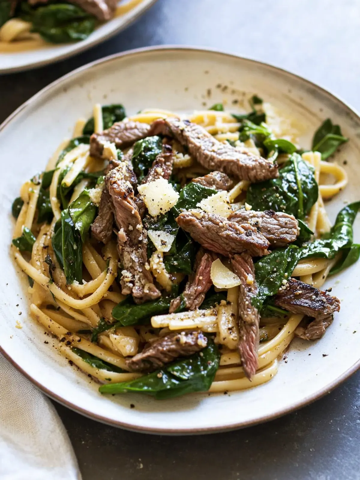 Steak and Spinach Pasta Salad: A Flavorful Homemade Delight 4 Pasta with Steak and Spinach