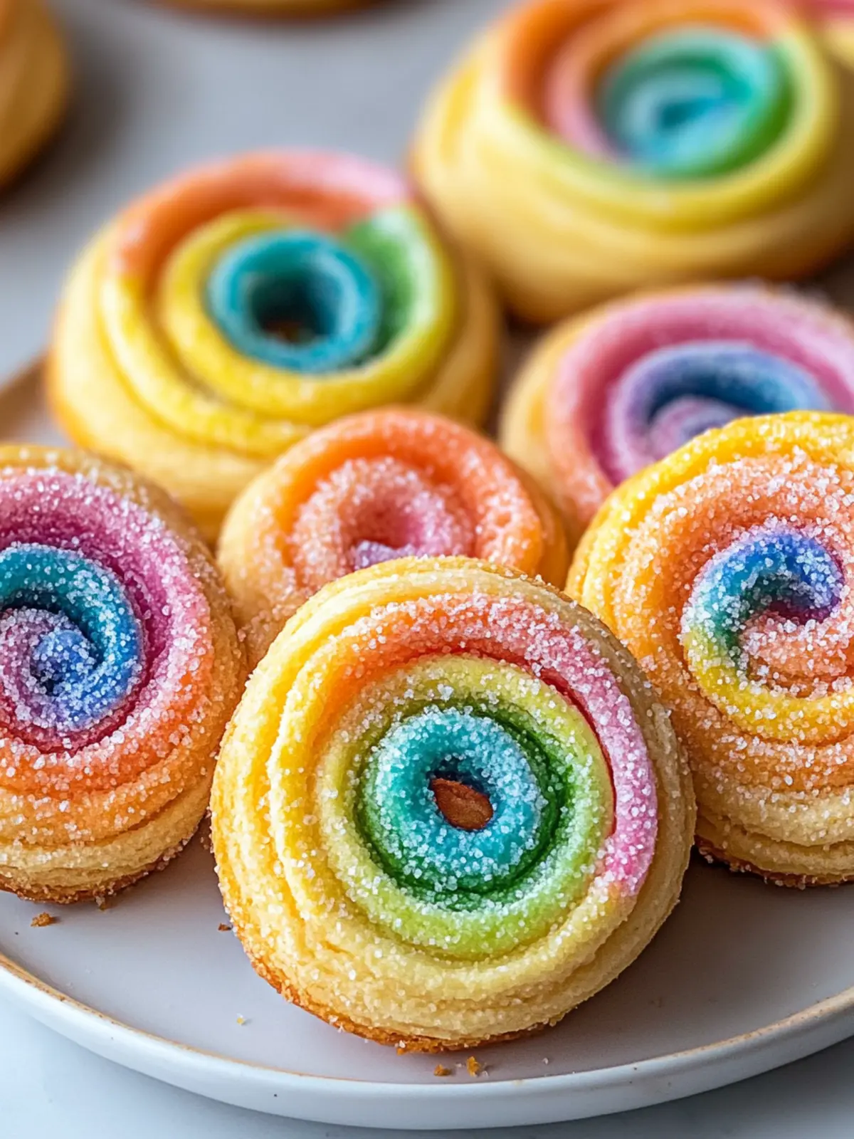 Rainbow Palmiers: Colorful Treats for Your Sweet Cravings 3 Rainbow Palmiers