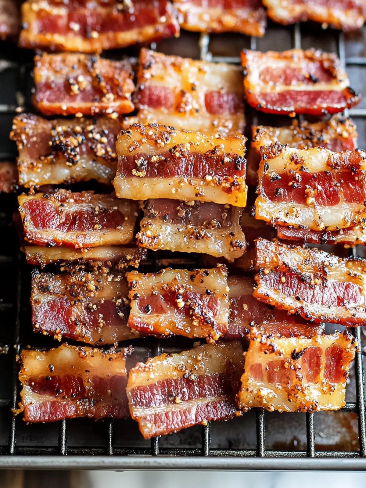 Parmesan Candied Bacon Crackers: Irresistibly Crunchy Snack! 3 Parmesan Candied Bacon Crackers