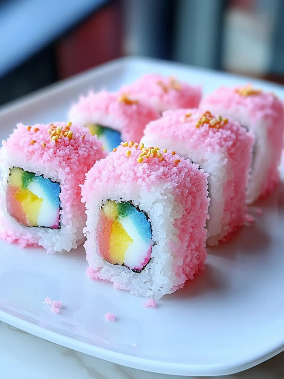 Delicious Cotton Candy Sushi Rolls - A Fun No-Bake Dessert! 5 Cotton Candy Sushi