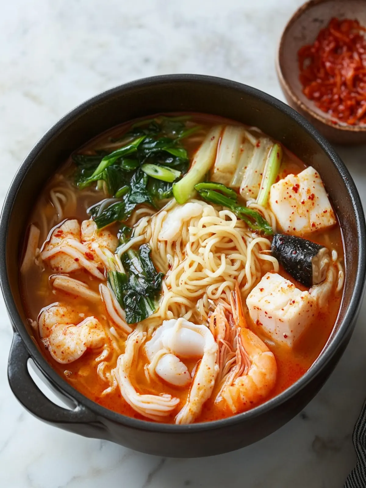 Spice Up Dinner with Jjamppong Korean Seafood Noodle Soup 2 Jjamppong (Korean Seafood Noodle Soup)